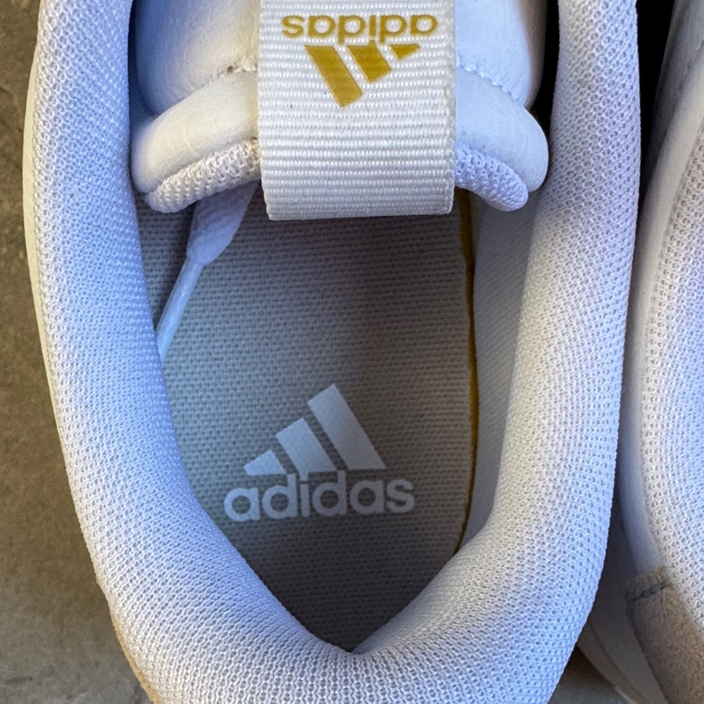 Adidas Elma woman White Leather Casual Sneakers - Picture 4 of 9